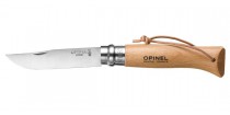Туристический нож Opinel (опинель) Inox №8 VRI бук + темляк 001321