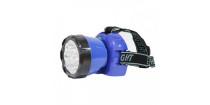 Фонарик налобный светодиодный 1W Horoz Electric синий (084-007-0001)